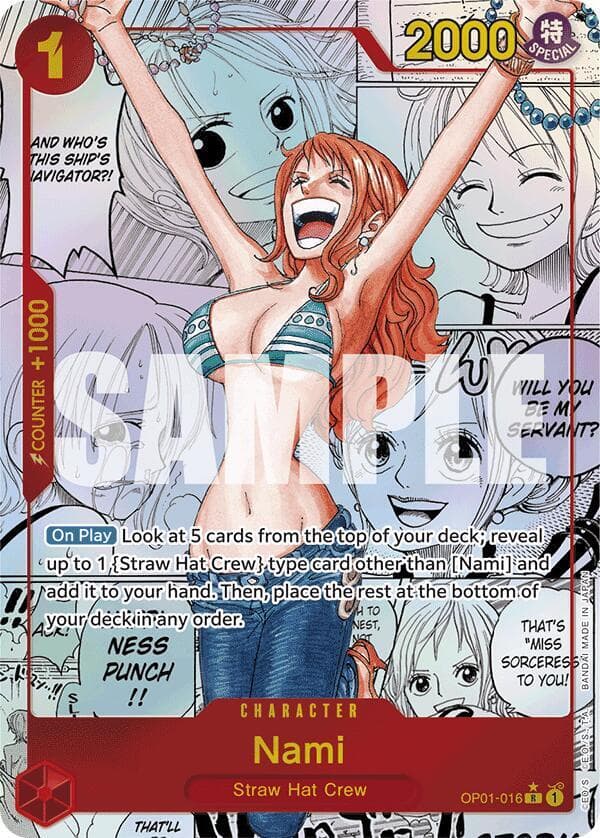Nami OP01 016 Manga — Premium Booster -The Best-